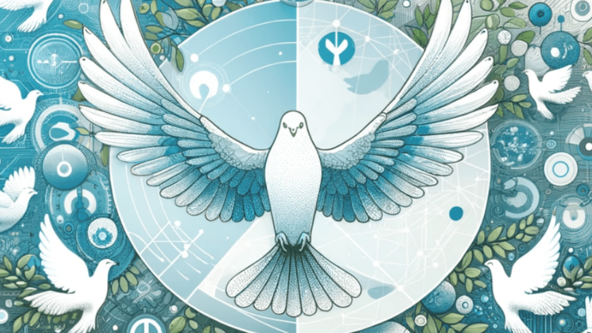 Abstract illustration representing innovation driving positive change