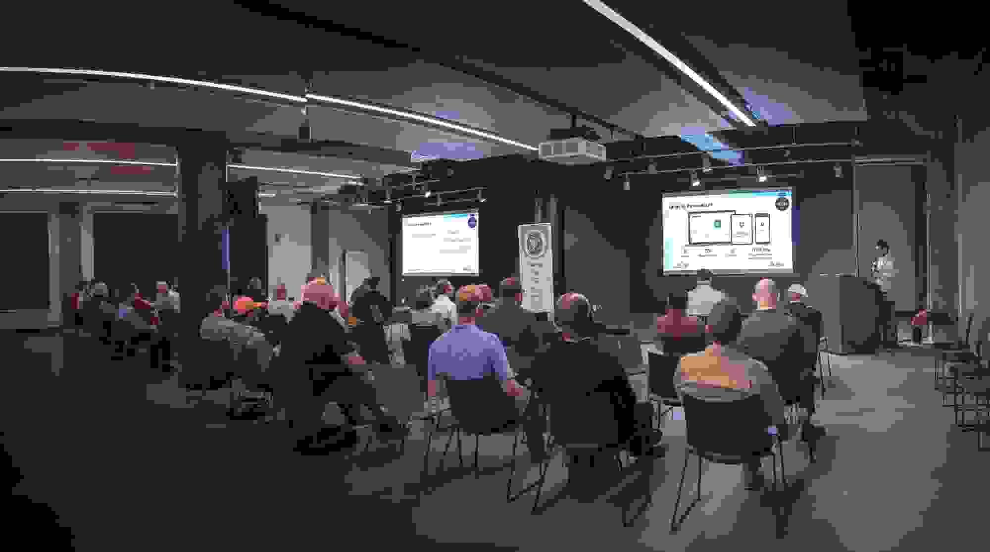 PeaceRise Innovation Challenge audience at 1819 Innovation Hub